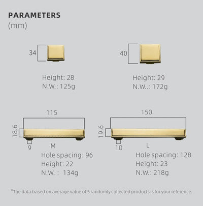 Gold polished pvd cabinet door handles and knobs