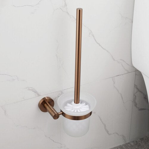 Nordic design Brushed Rose Gold Round Bathroom Accessories