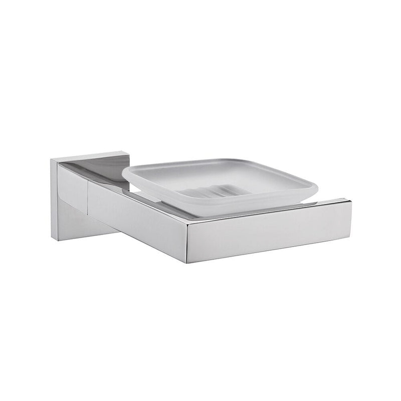 Chrome square bathroom accessories