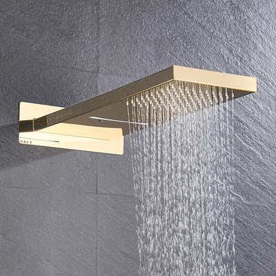 Waterfall 2 way rain shower head