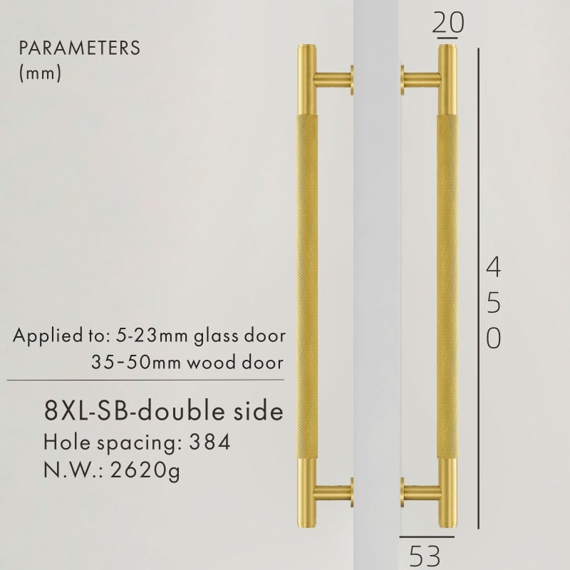 Cabinet door appliance and door entrance handles