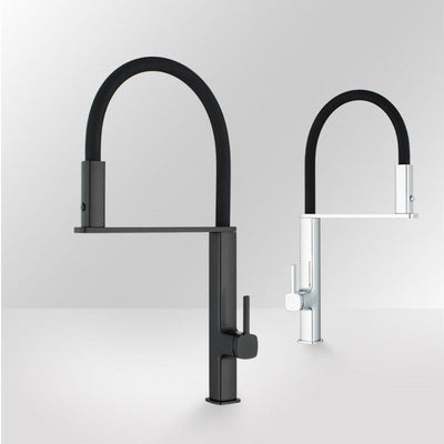 Cordoba-Black-Swivel and Magnetic Dual Spray Pull Out Kitchen Faucet