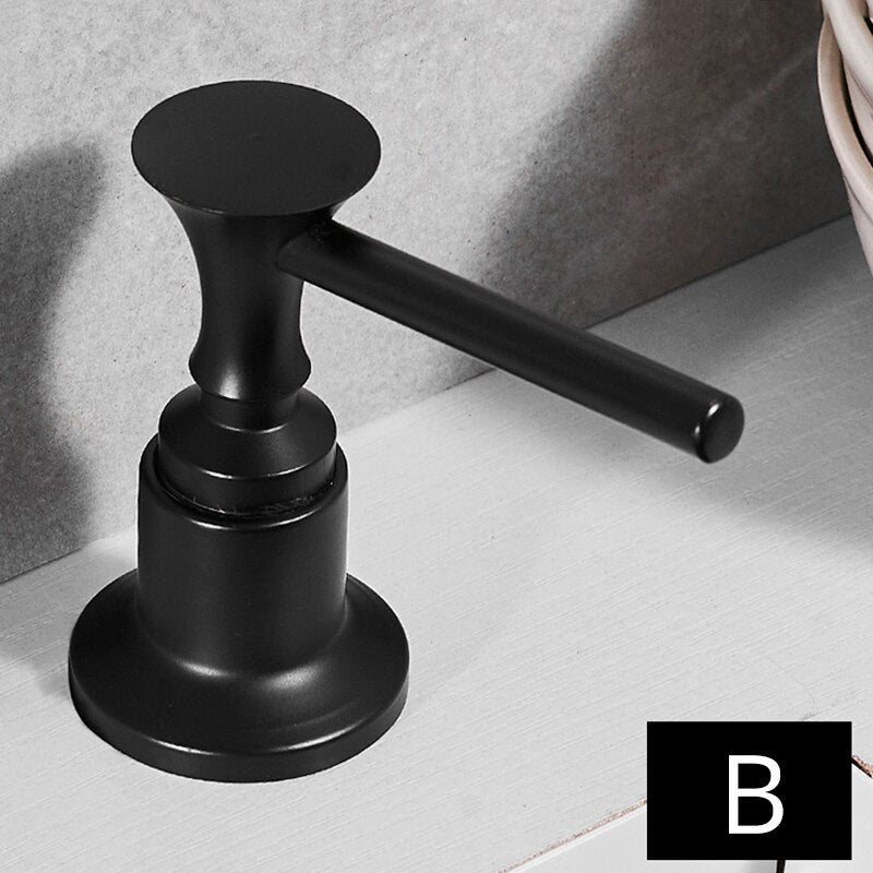 Black modern kitchen soap dispenser