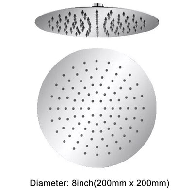 Colors Round Rain Shower Head size 8"-10"12"