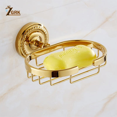 Gold polished brass Victoria bathroom accessories