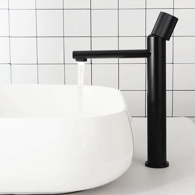 Nordic New 2023 Single hole Tall Vessel and short bathroom faucet