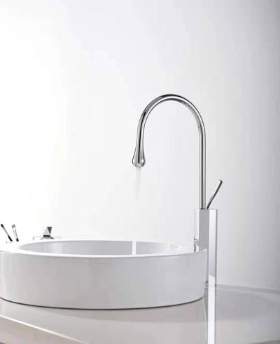 Octagon Tear Drop Tall Vessel Faucet