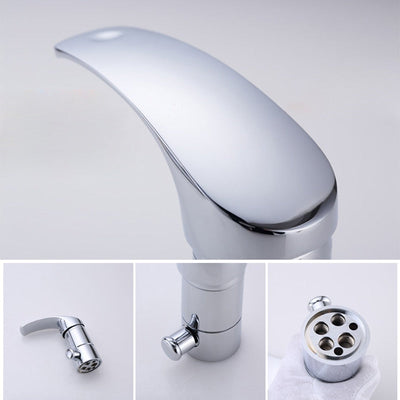 Chrome Waterfall 3 holes Bathtub filler faucet set