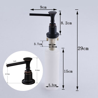 Black modern kitchen soap dispenser