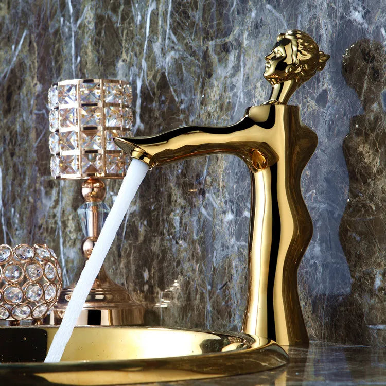 Medusa- Gold polished single hole faucet