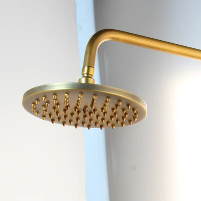 Victorian Brass Rainfall Shower Head Round Shape 8 -inch Rain Bathroom Showerhead Hand Shower Bathroom Shower Head Without Arm