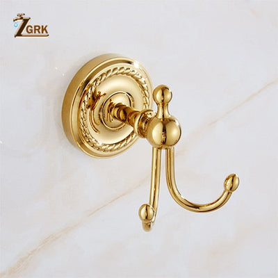 Gold polished brass Victoria bathroom accessories