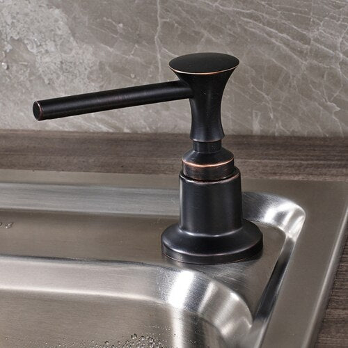 Black modern kitchen soap dispenser