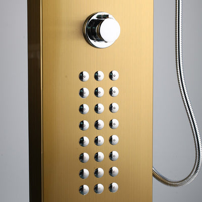 Gold-Black-Rose gold exposed shower panel system spa kit