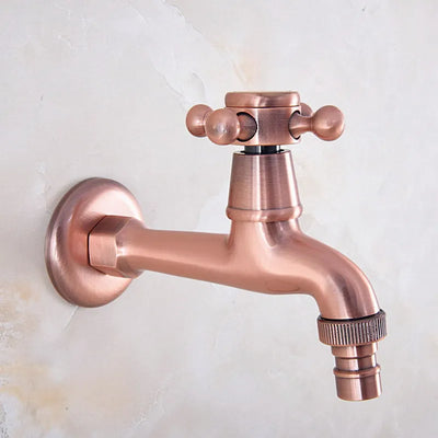 Copper satin laundry faucet