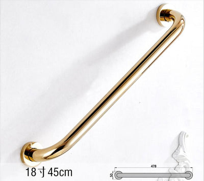 Gold polished brass grab safety bar