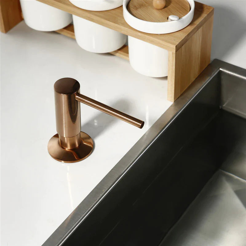 Rose gold polished Kitchen soap dispenser