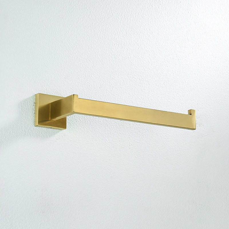 Brushed gold bathroom accessories