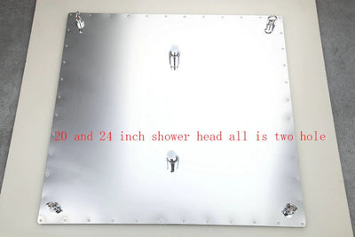 Chrome square 24 inches rain head