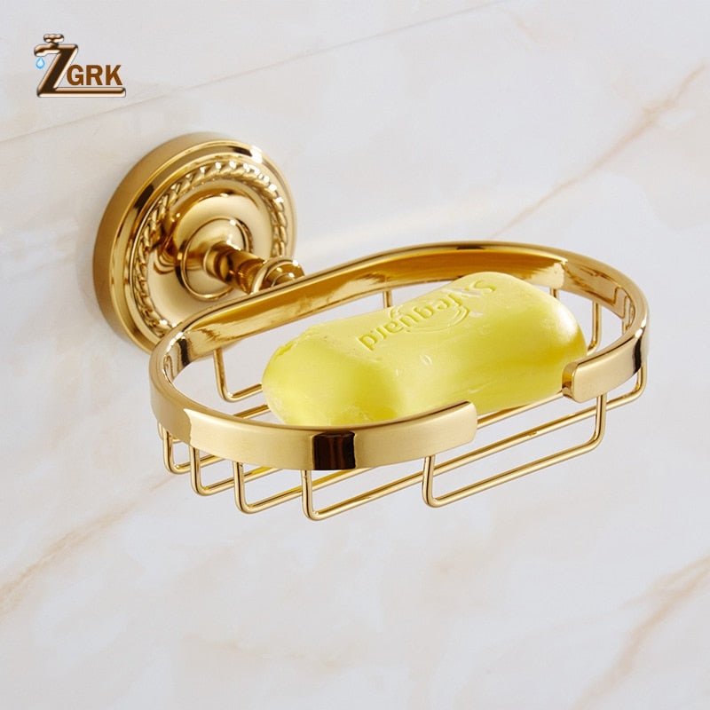 Gold polished brass Victoria bathroom accessories