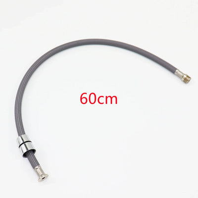 60/150cm F1/2 M15*1 Faucet Pull Out Faucet Hose Black Gray Nylon Braided Hose Replacement Hose for Pull Down Kitchen/Basin Tap