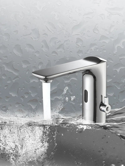 Chrome American Style Commercial single hole sensor faucet