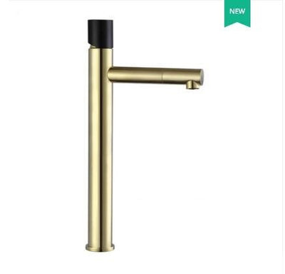 Nordic New 2023 Black with brushed gold single hole bathroom faucets