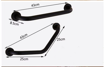 Black Matte Safety Support Grab Bar Handle