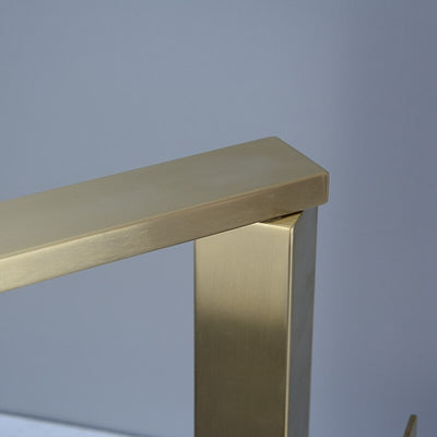 Brushed Gold Square Bar Kitchen Faucet