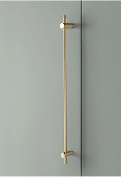 Nordic- heavy brass modern pulls simple brushed gold light luxury pulls cabinet adjustable long handle cabinet handle