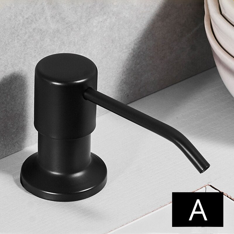 Black modern kitchen soap dispenser