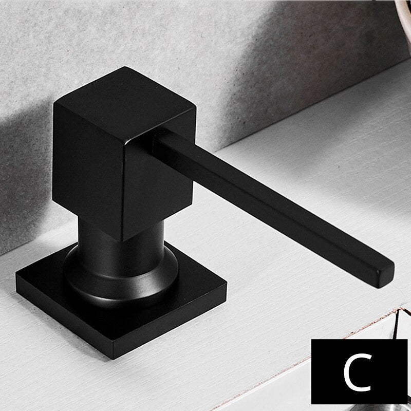 Black modern kitchen soap dispenser