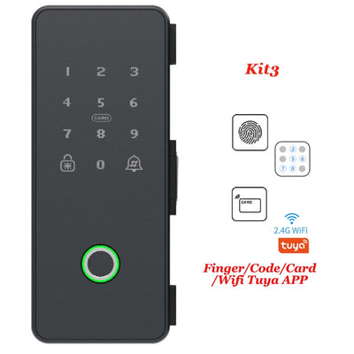 Intelligent Bluetooth Biometric Fingerprint Glass Door Lock