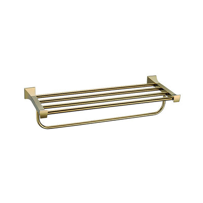 Gold polished square bathroom accessories