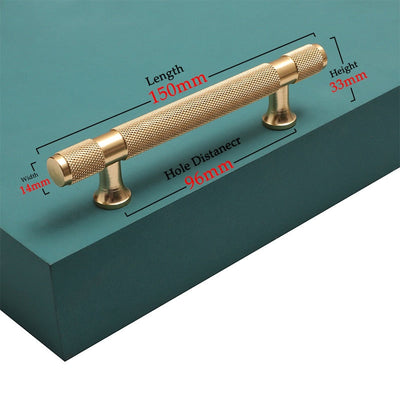 Nordic Brushed Gold-Brushed Nickel Cabinet Door handles