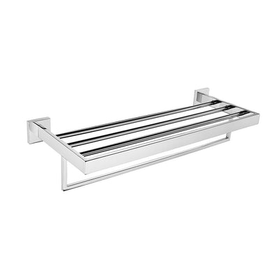 Chrome square bathroom accessories