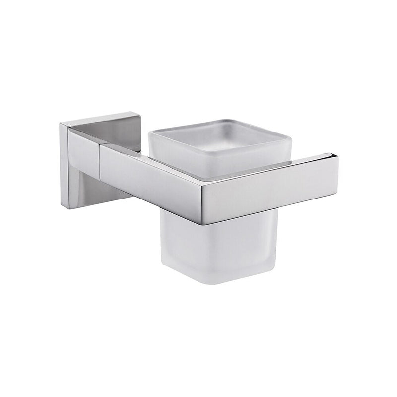 Chrome square bathroom accessories