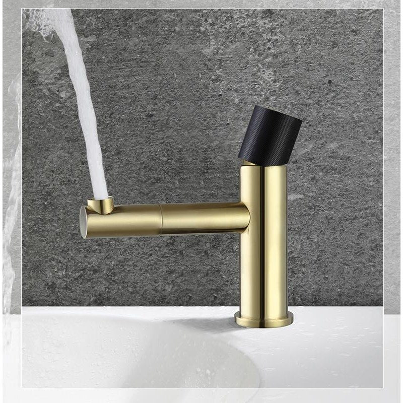 Nordic New 2023 Black with brushed gold single hole bathroom faucets