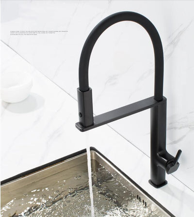 Cordoba-Black-Swivel and Magnetic Dual Spray Pull Out Kitchen Faucet