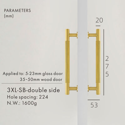 Cabinet door appliance and door entrance handles