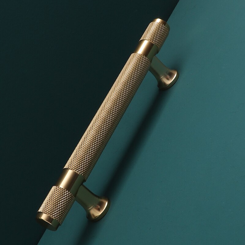 Nordic Brushed Gold-Brushed Nickel Cabinet Door handles