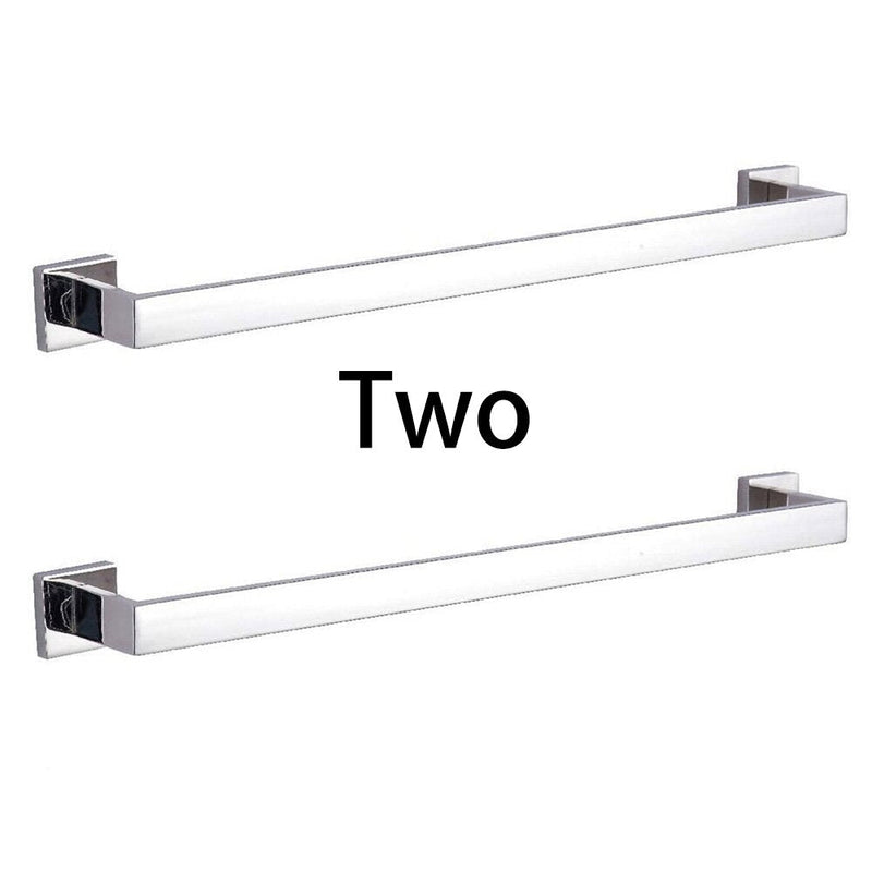 Chrome square bathroom accessories