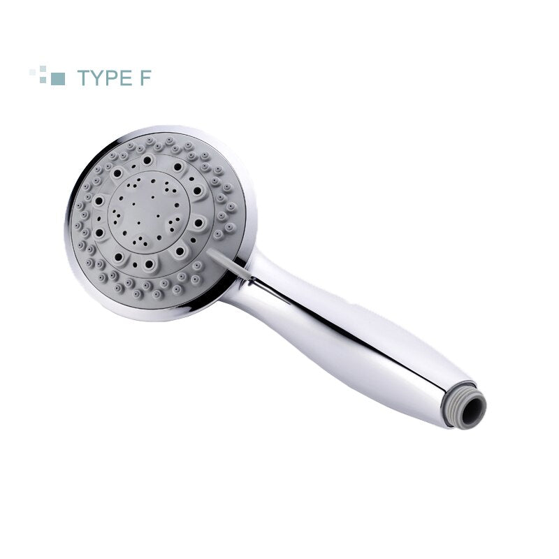 Chrome round hand shower sprays