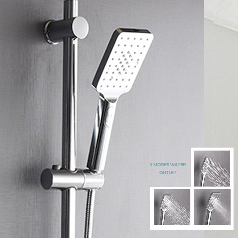 Chrome round hand shower sprays