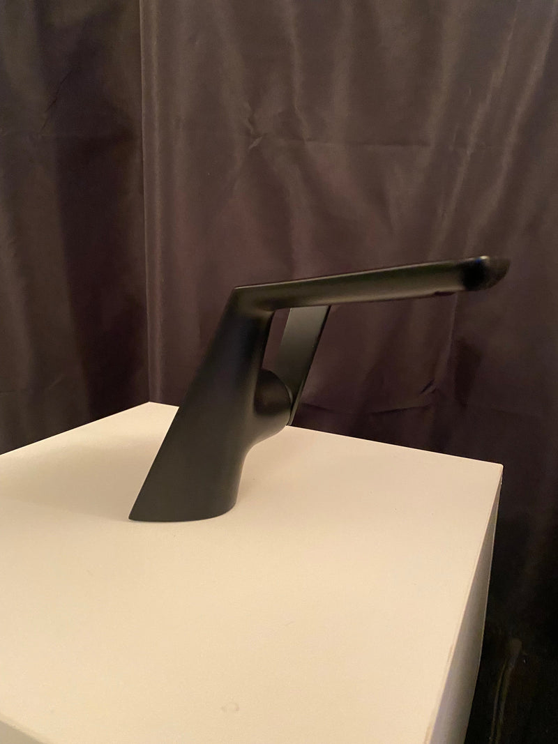 John Wick-Matte Black Modern Euro Design Single Hole Lavatory Faucet