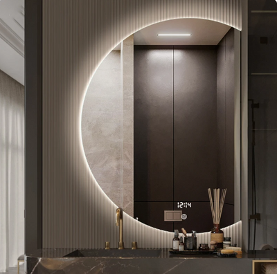 Half Moon led bathroom mirror 36" inches