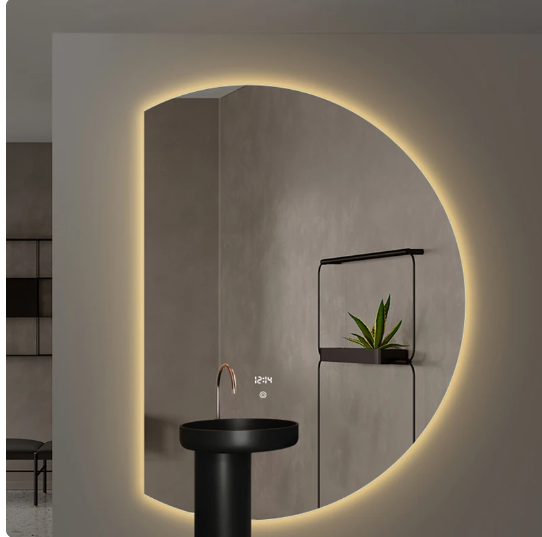 Half Moon led bathroom mirror 36" inches