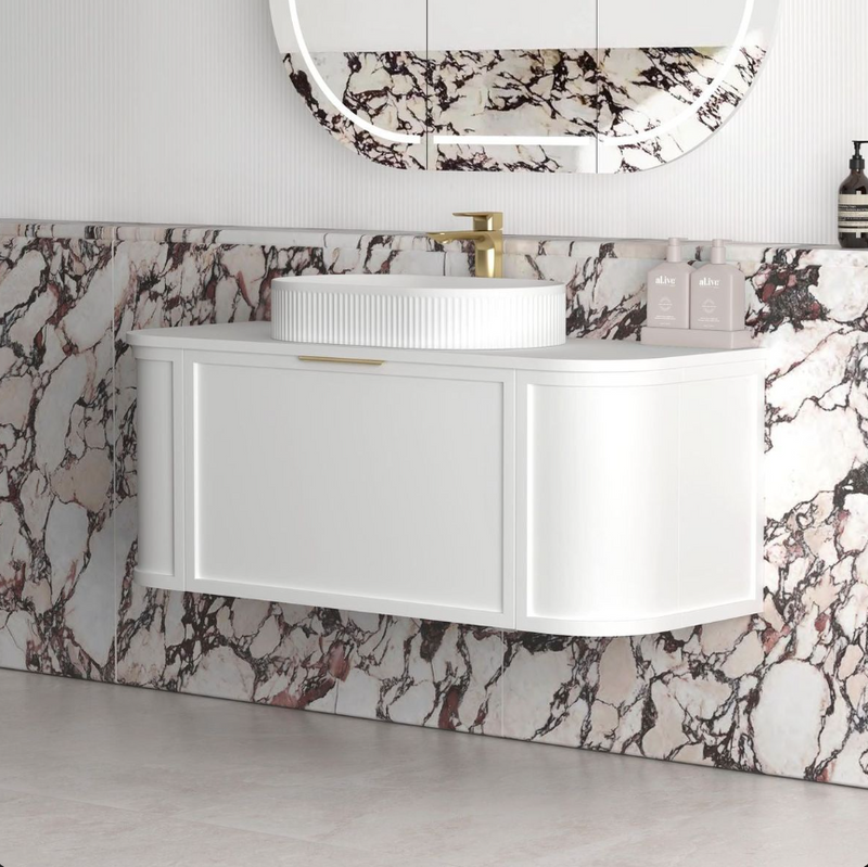 Sidney - Curved wall mounted vanity