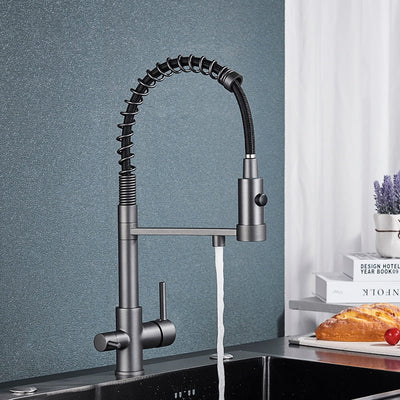 Santa Monica-2 Way Reverse Osmosis water filter and Pull Out Kitchen Faucet