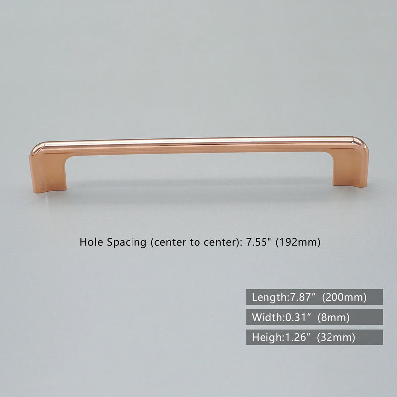 Copper satin Nordic design cabinet door handles and knobs